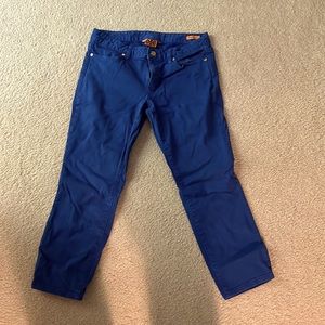 Tory Burch mid rise cropped skinny Jean